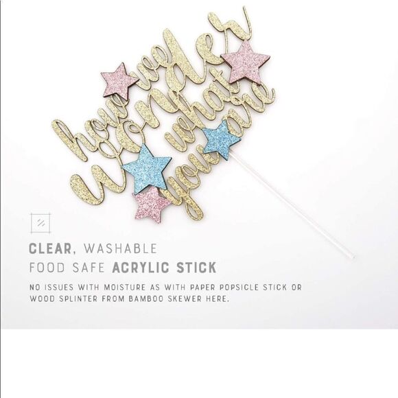Brand New NWT Cake Topper Baby Gender Reveal - Picture 10 of 10